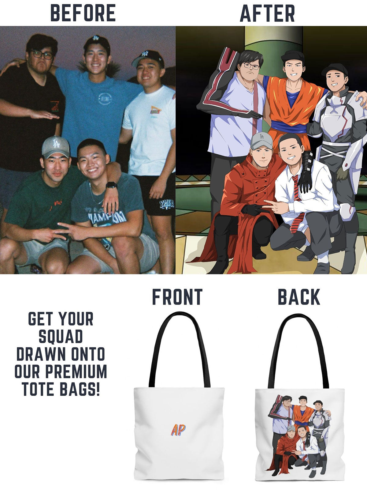 Sac fourre-tout AOP